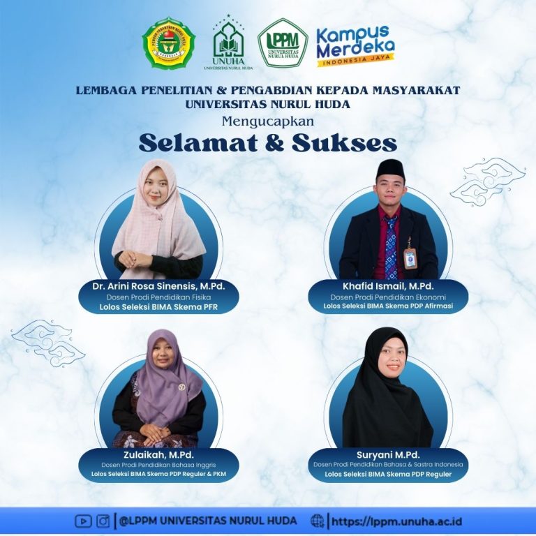 Selamat dan Sukses Kepada 4 Dosen Universitas Nurul Huda Telah ...