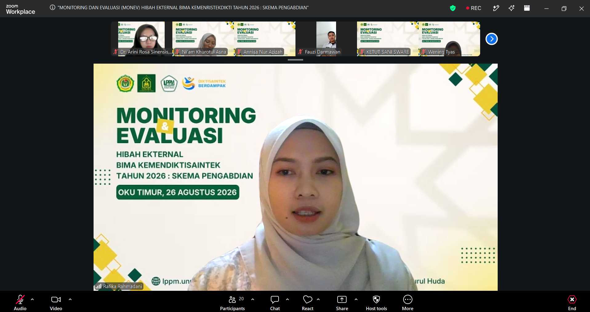 LPPM UNUHA Gelar Monitoring dan Evaluasi Internal Hibah Eksternal BIMA Berjalan Sukses